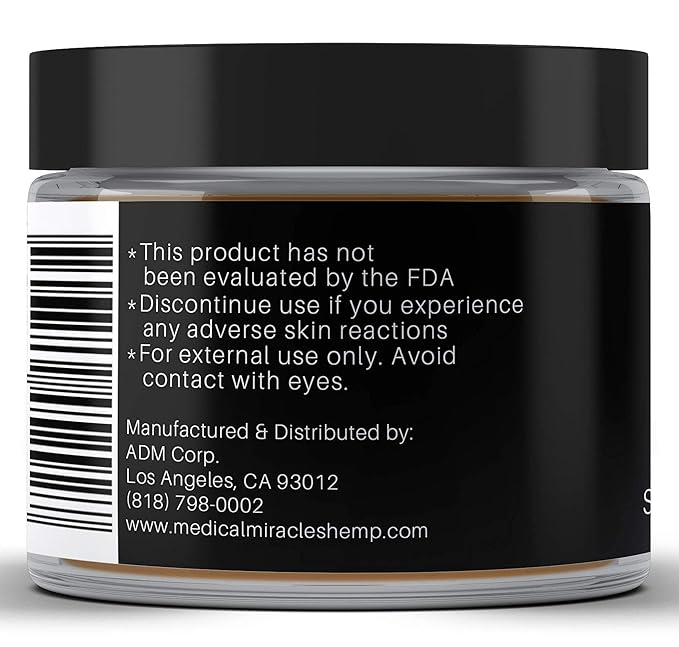 Medical Miracles| Hemp 1000 Mg Healing Salve |Ideal for Hips, Joints, Neck, Back, Elbows, Fingers, Hands, Knees|100% Natural - Made in USA |Pack of 2