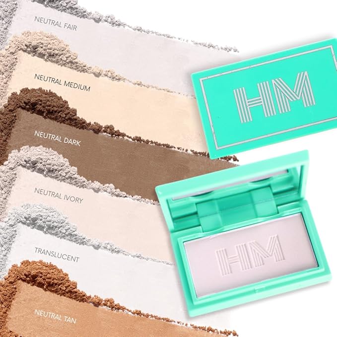 Travel Size Mini Pressed Powder - Haute Minute Makeup Complexion Perfection Mini Powder - Perfect For Travel or Your Purse! (Neutral Fair)