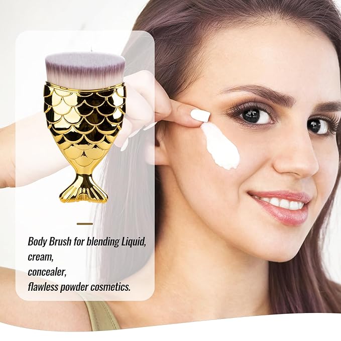 UNIMEIX Sunscreen Brush for Face Kabuki Brush Sunscreen Applicator for Kids Foundation Makeup Brushes for Liquid Foundation Powder Cream Contour Buffing Stippling Blending