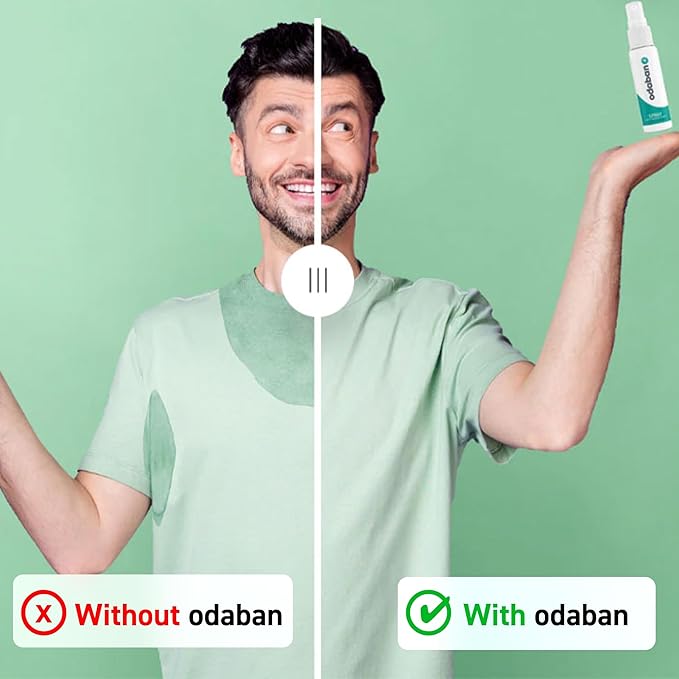 Odaban Antiperspirant Spray, Clinical Strength Aluminium Chloride Strong Antiperspirant Hyperhidrosis Treatment for Excessive Sweating, Fragrance-free