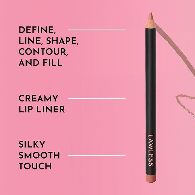 Lawless Women's Forget the Filler Definer Liner, Nude Honey, Pink, 0.04 Ounce