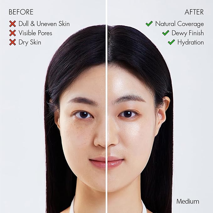 AGE20'S Signature Essence Pact SPF 50+ | Pack of 2 | 23W BEIGE | Cream Foundation, Dewy Finish, Natural Coverage | Korean Cushion Foundation