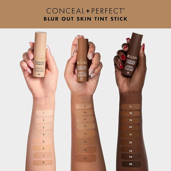 Milani Conceal + Perfect - Skin Tint Stick, Blur Out Tinted Moisturizer Makeup, Shade 02