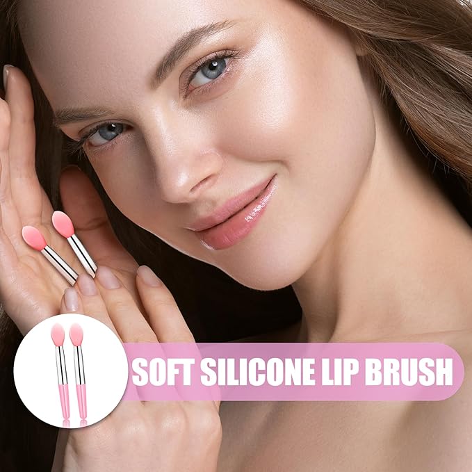 12Pcs Lip Mask Applicator Silicone LIp Applicator Makeup Beauty Lipstick Brushes Eyebrow Lipstick Brushes Applicator Cosmetic Brush Set for Lipstick Lip Gloss Lip Mask Eyeshadow