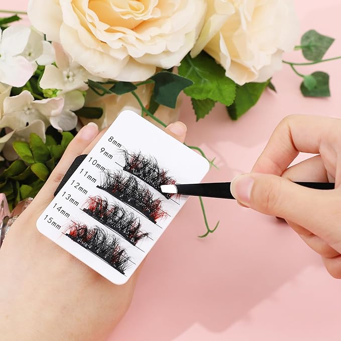 False Lash Tray, 4 Pack Lash Holder Lash Tiles for Lash Extension Supplies Eyelash Extension Hand Pallet with Adjustable Wrist Strap False Lash Tray Tools One Size Fits Most Eyelash Extension Holder