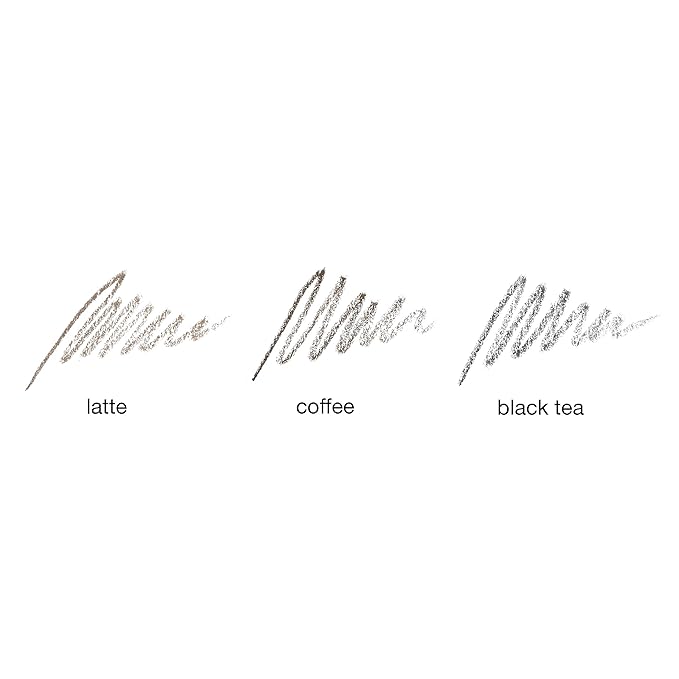 KIMIKO Fine Eyebrow Pencil Automatique - Coffee (Twist Up Pencil, Long Wear Formula, Comes with Covered Brush for Natural Looking Brows)