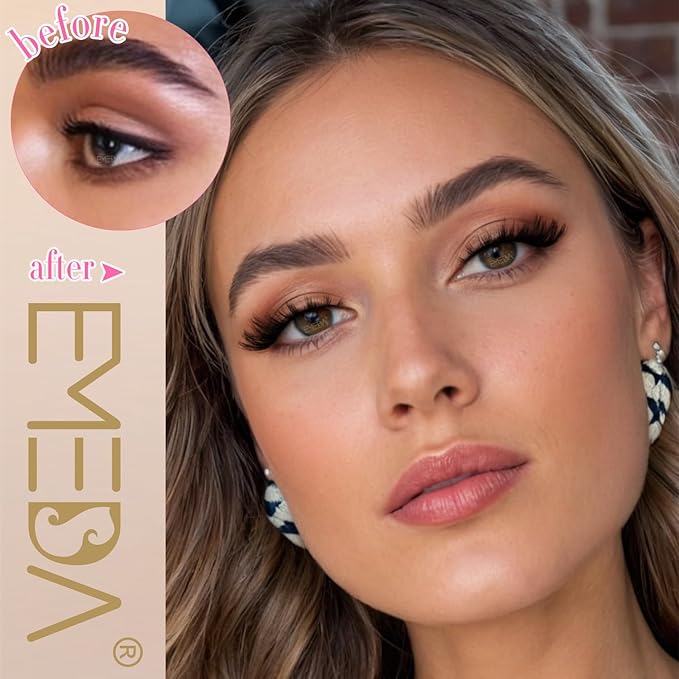 𝗖𝗮𝘁 𝗘𝘆𝗲 𝗟𝗮𝘀𝗵𝗲𝘀 𝗠𝗮𝗻𝗴𝗮 𝗙𝗼𝘅 𝗘𝘆𝗲 False Eyelashes 18mm Wispy Flase Lashes Manhua Faux Mink Fluffy Dramatic Fake Eyelashes Volume Anime Strips Pack 14 Pairs by EMEDA(Cat Eye CK08)