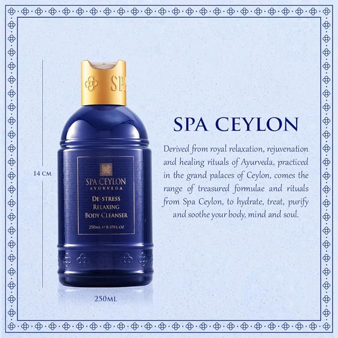 SPA CEYLON DE-STRESS Relaxing Body Cleanser | Shower Gel | Body Wash | Ayurveda