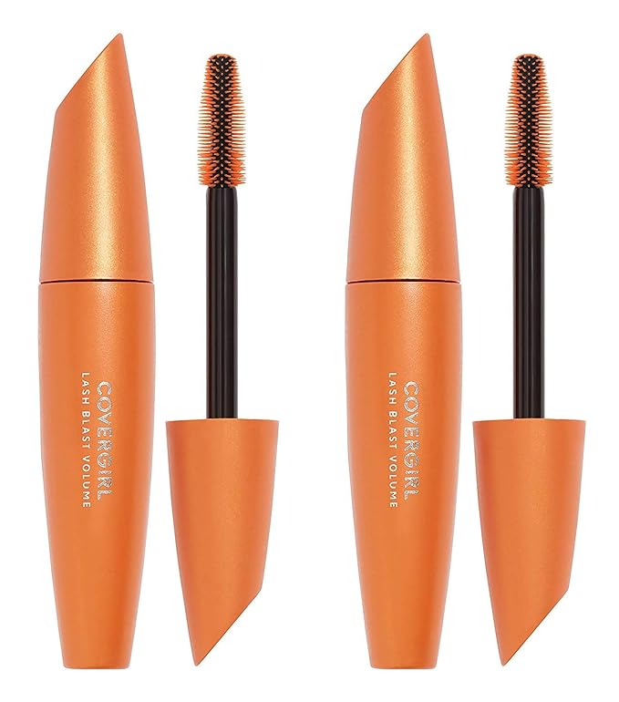 COVERGIRL Lash Blast Volume Waterproof Mascara, Long-Wearing, Smudge-Proof, Cruelty Free - Black Brown (Pack of 2)