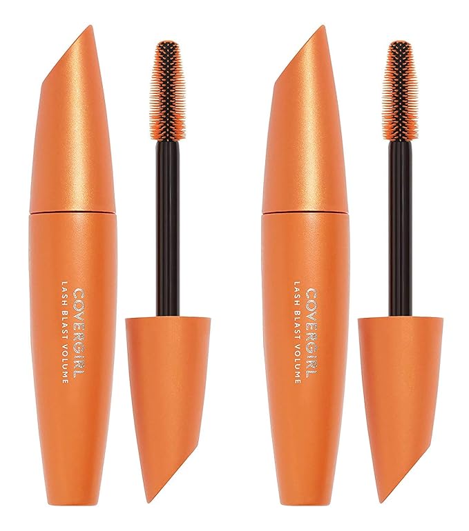 COVERGIRL Lash Blast Volume Waterproof Mascara, Long-Wearing, Smudge-Proof, Cruelty Free - Black (Pack of 2)