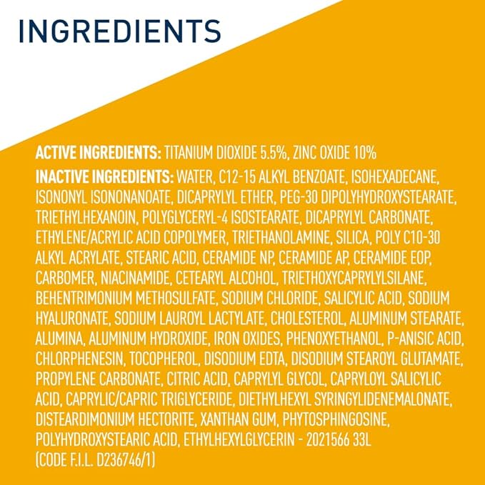 CeraVe Hydrating Mineral Sunscreen SPF 30 with Sheer Tint, Tinted Mineral Sunscreen with Zinc Oxide & Titanium Dioxide, Blends Seamlessly For Healthy Glow, Deep, 1.7 Oz