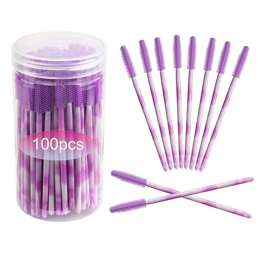 Disposable Silicone Eyelash Mascara Brushes Wands Applicator Eyebrow Brush Makeup Tool Kit Set Tool Bulk