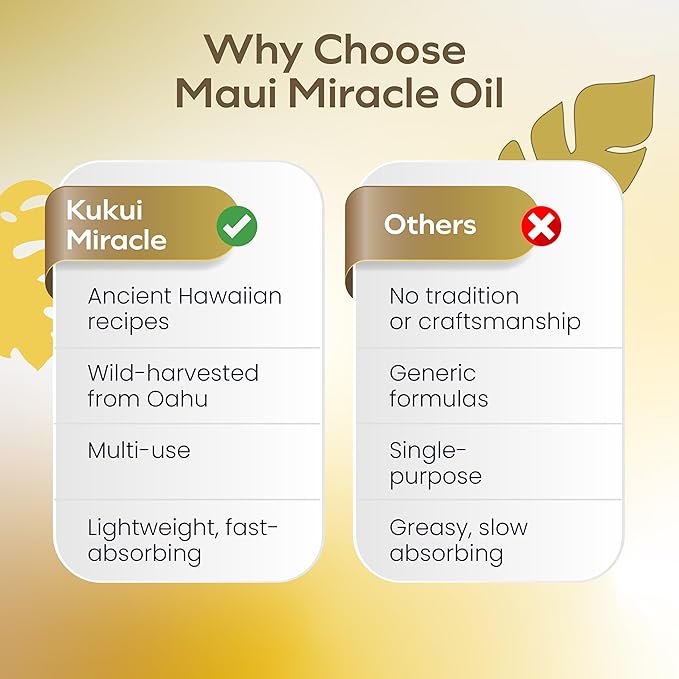 Island Essence Organic Kukui Nut Nourishing Oil – Hawaiian Blend with Kukui Nut Oil for Body & Hair – Made in Maui – 4.5 oz Bottle for Body Massage - Massage oils