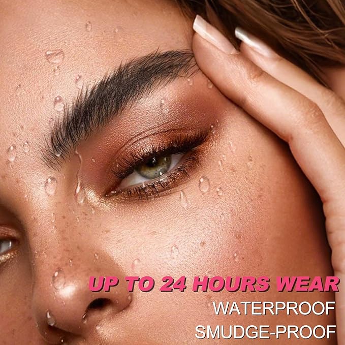 Microblading Eyebrow Pencil, Waterproof Eyebrow Pencils for Women Hair Like Natural Liquid Brow Contouring Pen, 2-in-1 Dual-Ended Long Lasting Brow Filler Pen with Precise Micro-Fork-Tip, Dark Brown