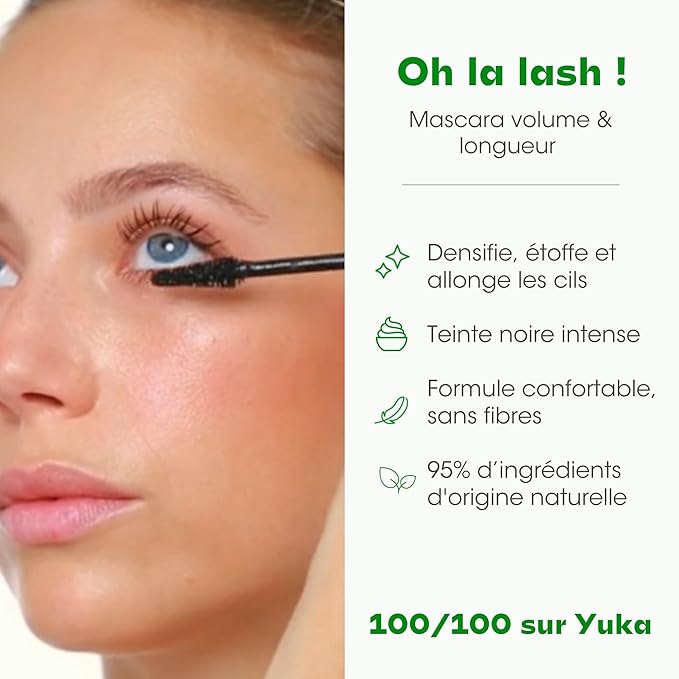 Magnifaik Oh La Lash - Mascara Volume and Length - Intense Black Mascara with Lengthening and Volumizing Fiber Free Formula - Black - 0.3 oz