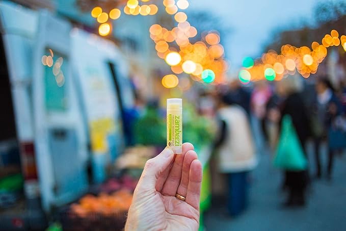Organic, Fair Trade Beeswax Lip Balm - Lemongrass 3 Pack - Ethically Sourced