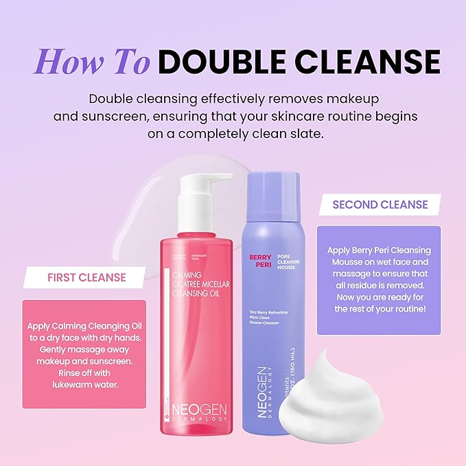 DERMALOGY by NEOGENLAB NEOGEN BERRYPERI PORE CLEANSING MOUSSE 5.07 oz / 150ml