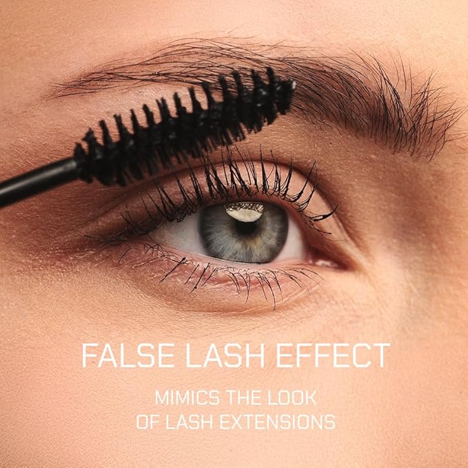 Radiant Professional Lengthening Mascara with silicone brush – Smudge-Proof Curl Mascara Volume and Length for Sensitive Eyes, Cruelty Free, Ideal for Mature & Young Women, 0.43 oz (03 Blue)
