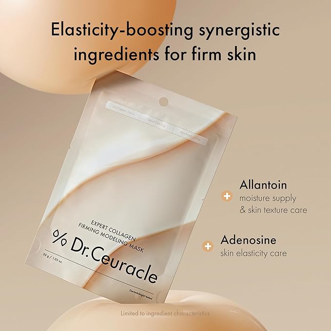 leegeehaam Dr.Ceuracle Expert Collagen Firming Modeling Mask - Korean Skincare Jelly Face Mask for Glass Glow Skin, DIY Home Spa (30g / 1.05 oz.)
