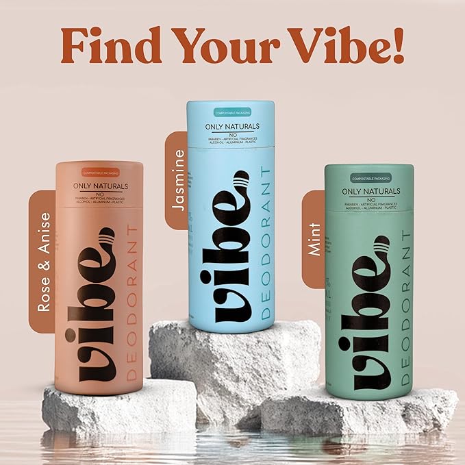 Aluminum Free Natural Deodorant for Women and Men 2 Pack - Long Lasting Odor Control with Organic Coconut Oil and Beeswax for Sensitive Skin, Plastic Free