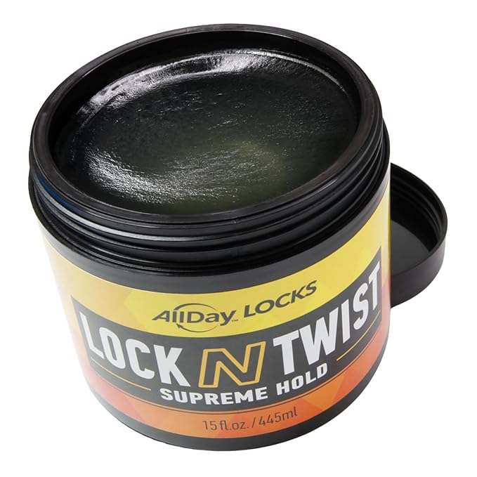 AllDay Locks Lock N Twist (15 oz) | Supreme Hold, No Frizz or Flaking | Hydrating, Nourishing Loc Booster | Grape & Avocado-Infused | Lock & Twist Braids, Locks, Twists, Cornrows | 15 oz