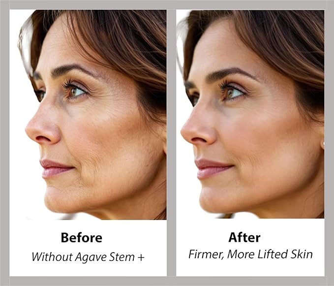 AGAVE STEM + GEL For Face – Groundbreaking Skin Care That Incorporates Agave Stem Cell Extract & Peptides – Moisturize & Eliminate Fine Lines and Wrinkles – 1.7 Fl Oz