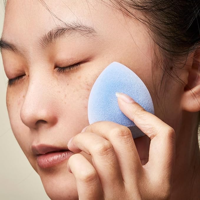 JUNO & Co. Microfiber Makeup Sponge Set 4-Pack, Dual Layer Technology and Airbrushed Complexion Finish, Makeup Blender for Foundation, Powder and Cream