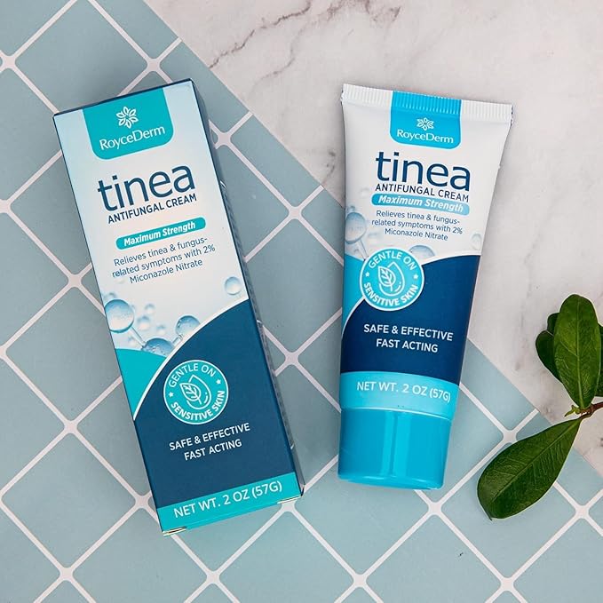 Roycederm Tinea Versicolor Treatment, Athletes Foot Treatment, Ringworm Treatment for Humans, for Tinea Versicolor & Pedis,Fast Healing Anti Fungal Skin Cream - Multi-Functional