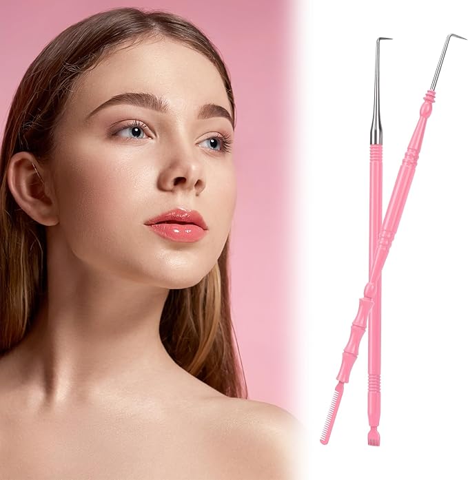 2 in 1 Lash Lift Tool Kit,Stainless Steel Lash Lift and Tint Kit Professional Lash Lift Supplies Metal Lash Lift Rods Eyelash Separator Tool with Separating Comb (2 Pack)