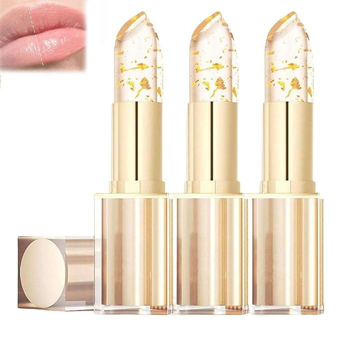 Consistent Lip Stick, Transferproof Color Changing Lipstick, Long Lasting & Moisturizing Glossy Shine Lip Gloss for Women (3pcs)