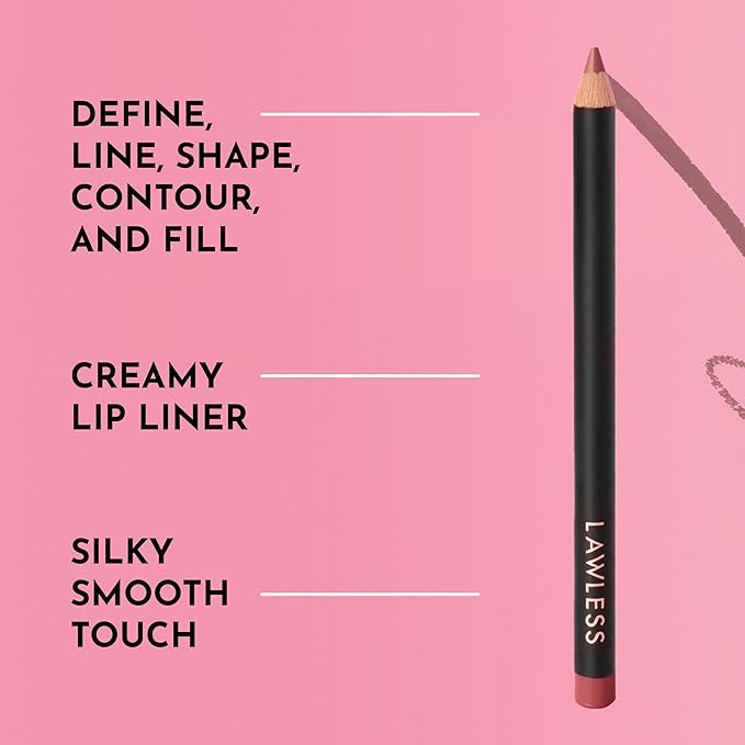 Lawless Women's Forget the Filler Definer Liner, Desert Mauve, Pink, 0.04 Ounce
