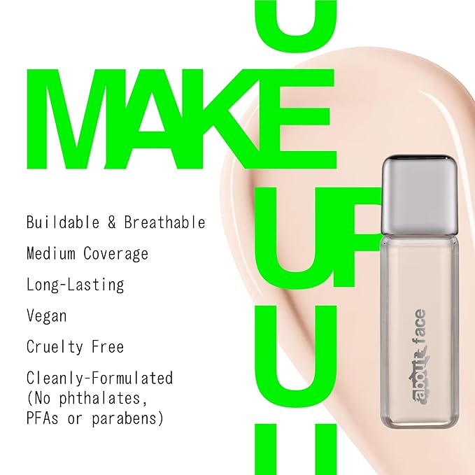 about-face THE PERFORMER Skin-Focused Foundation F1Neutral – Medium Coverage, Long-Wear, Breathable & Buildable Base – Clean, Vegan, Hydrating Formula with Blue Agave & Chlorella – 1.08oz