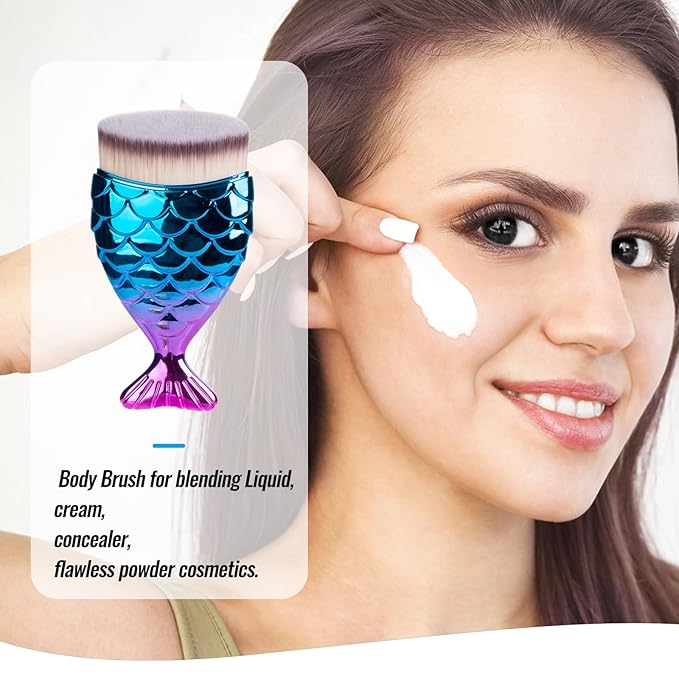 UNIMEIX Sunscreen Brush for Face Kabuki Brush Sunscreen Applicator for Kids Foundation Makeup Brushes for Liquid Foundation Powder Cream Contour Buffing Stippling Blending