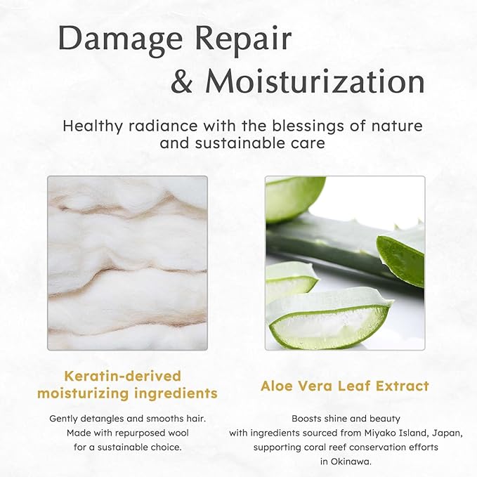 Moisturizing Repair Treatment for Dry Damaged Hair, deep conditioning, Rinse-Out Hair Treatment, Hair Mask Made In Japan 200g / 7 oz