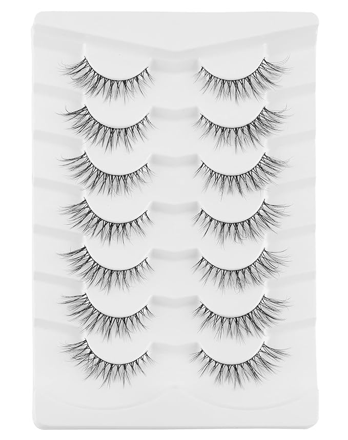Onlyall False Eyelashes Natural Fake Eye Lashes Wispy False Lashes D97