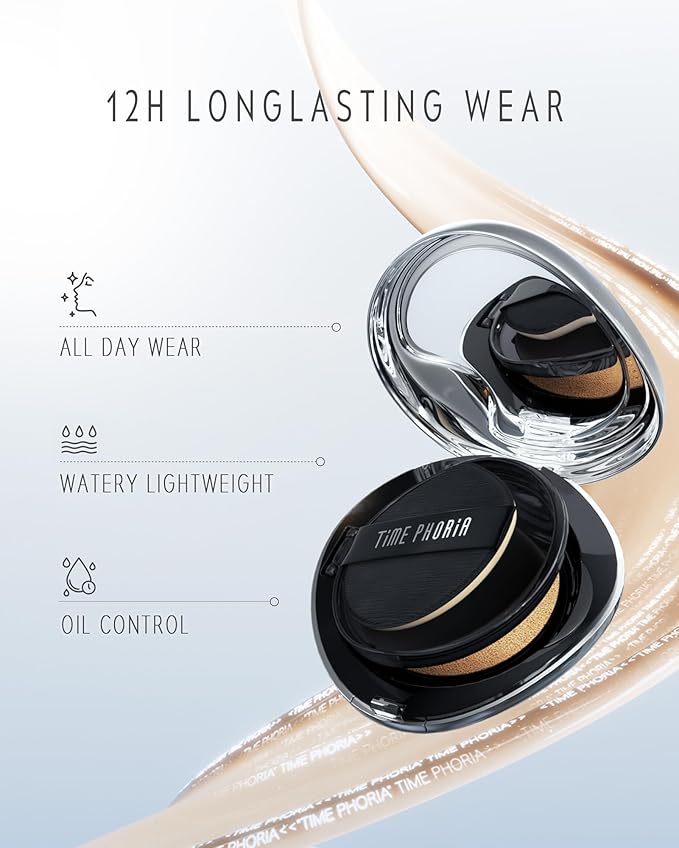 TIMELESS LUMINA MATTE PERFECTION CUSHION | Full Coverage, Weightless, Skin fit, Velvety Matte Finish, Oil-Control Waterproof Foundation, Sweatproof Flawless BB Cream CC (03W WARM FAWN)