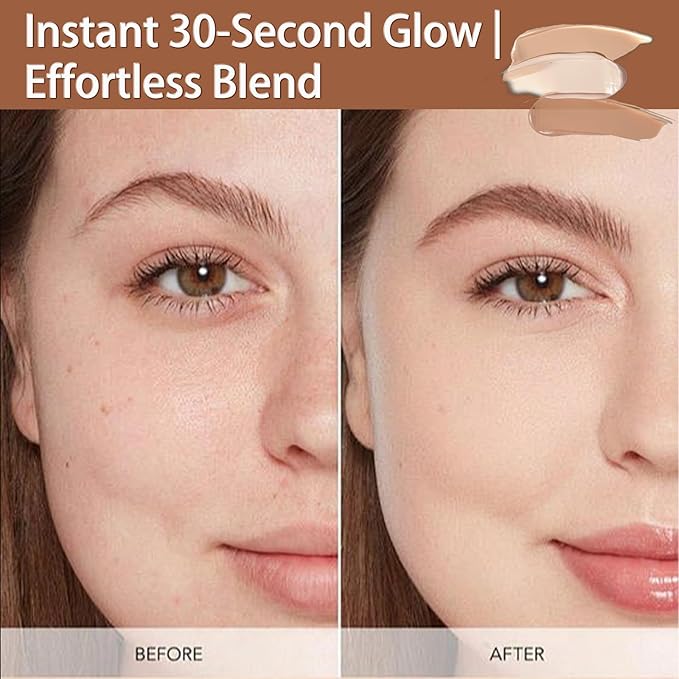 4-in-1 Foundation | Neutral-Tone Concealer |Hydrating Full Coverage Foundation | Color Balancer & Imperfection - Medium Natural for Normal Skinned People 1 Fl Oz (Tan #3)