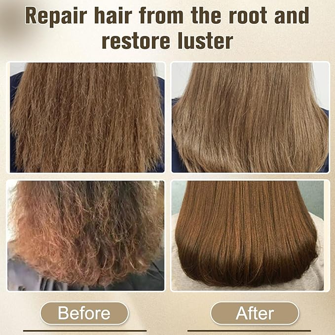 Hair Mask,8s Revitalizes Hot Dyeing Damaged Hair,Professional Keratin Treatment Instantly Snooths Frizz Daily Care Pern and Dye Repair Conditioner-70ml