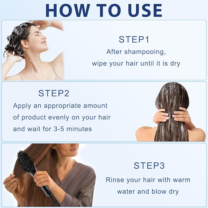 Keratin Enrichment Cream, UNEGRS Keratin Revitalizing Cream, Deep Moisturizing Hair Care,Hair Smoothing Leave-In Conditioner for Women