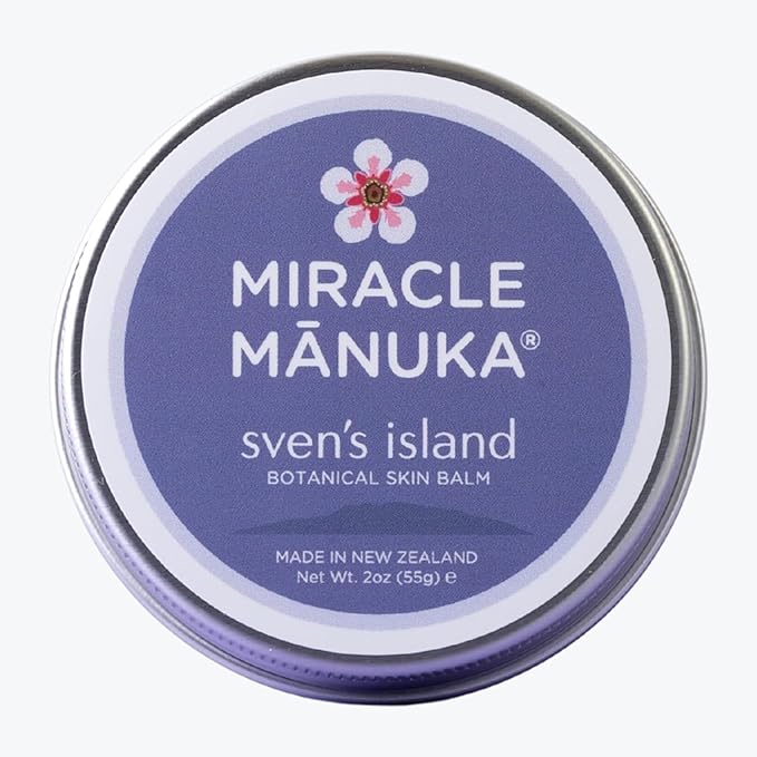 Sven's Island Miracle Manuka – Natural Skin Balm (1.9 oz) | 100% Natural Botanical Blend for Daily Skin Care | Gentle, Steroid-Free Formula for All Ages | Made in New Zealand