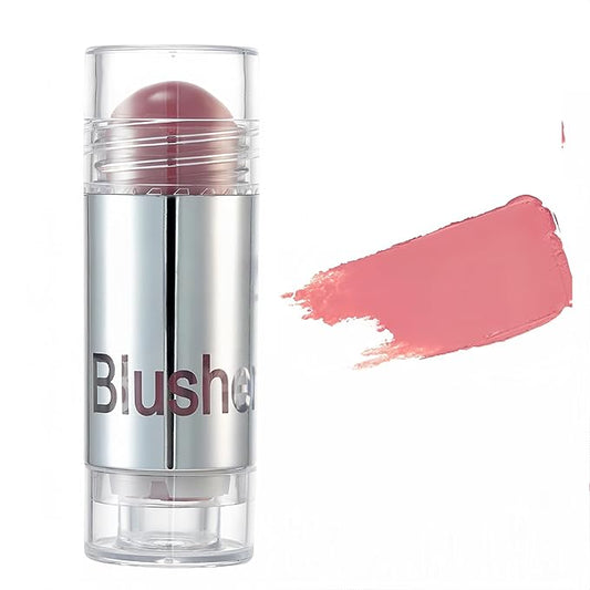 8 Color Multi-use Face Cream Blush Stick for Cheeks, Hydrating Long Lasting Makeup Blush Highlighter Stick for Cheeks Eyes Lips for Women(04)