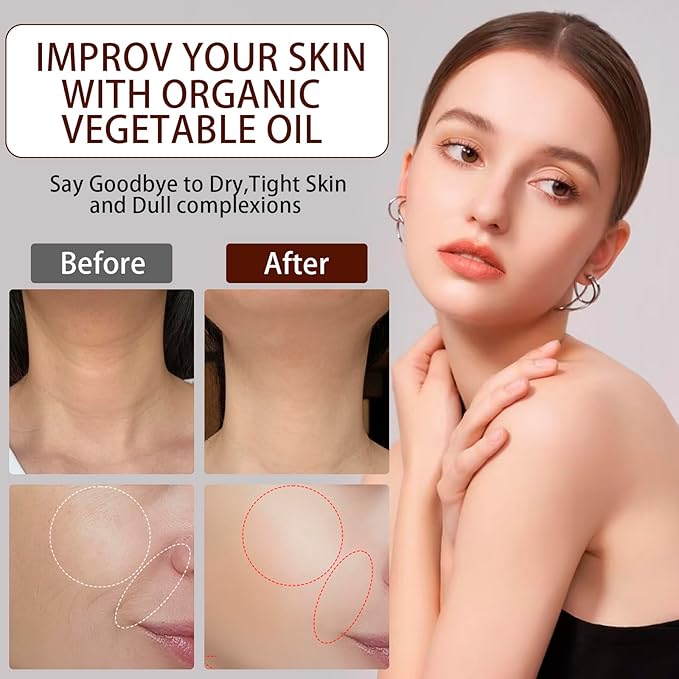 Organic Rosehip Seed Oil,Essential Oils for Anti Aging,100% Pure Cold Pressed All Natural,Hair Relaxer & Skin Face Moisturizer - Hydrating and Nourishing Face Oil for All Ages Skin 4.23OZ(120ml)
