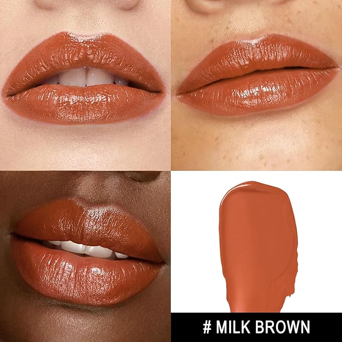3Pc Moisture Lipsticks for Women Nude Pink Hot Pink Lipstick Hydrate Tinted Lip Balm for Dry Cracked Lips Glossy Lip Color, MA55/62/56
