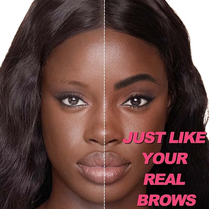 Microblading Eyebrow Pencil, Waterproof Eyebrow Pencils for Women Hair Like Natural Liquid Brow Contouring Pen, 2-in-1 Dual-Ended Long Lasting Brow Filler Pen with Precise Micro-Fork-Tip, Soft Black