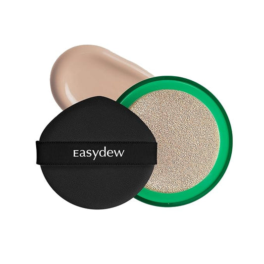 Easydew Mela B Toning Ampoule Cushion Refill - 2-in-1 Korean Skin Care & Face Beauty Makeup - Age-Defying Full Coverage Cushion Foundation with Niacinamide & Hyaluron-Vital C 0.45 oz (#23 Natural)