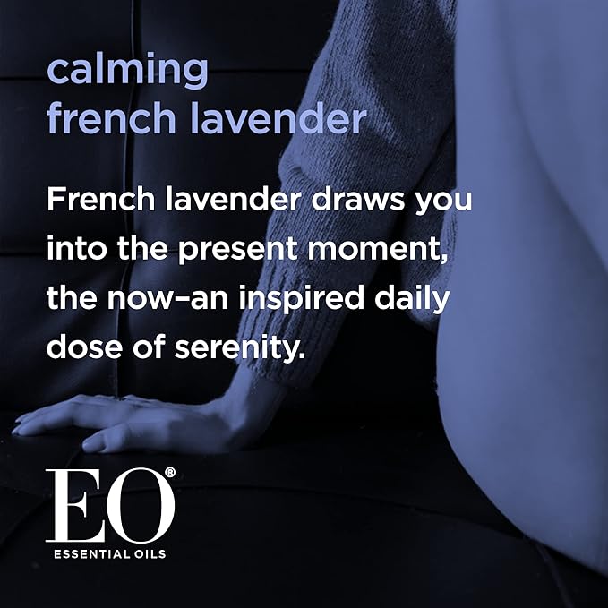 EO Hand Cream, 2.5 Ounce (Pack of 2), French Lavender, Organic Plant-Based, Moisturizer for Dry Skin