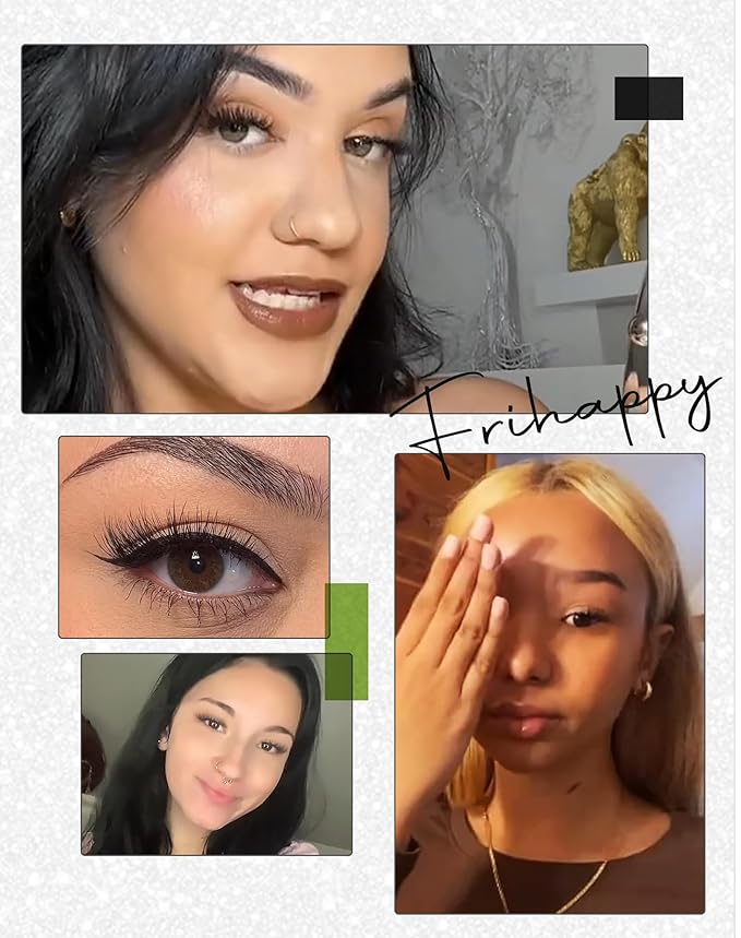Eyelashes Lashes False Eyelashes Natural Eyelashes Wispy Lashes Mink Lashes False Eyelashes Natural 10 Pairs Frihappy Lashes DW8