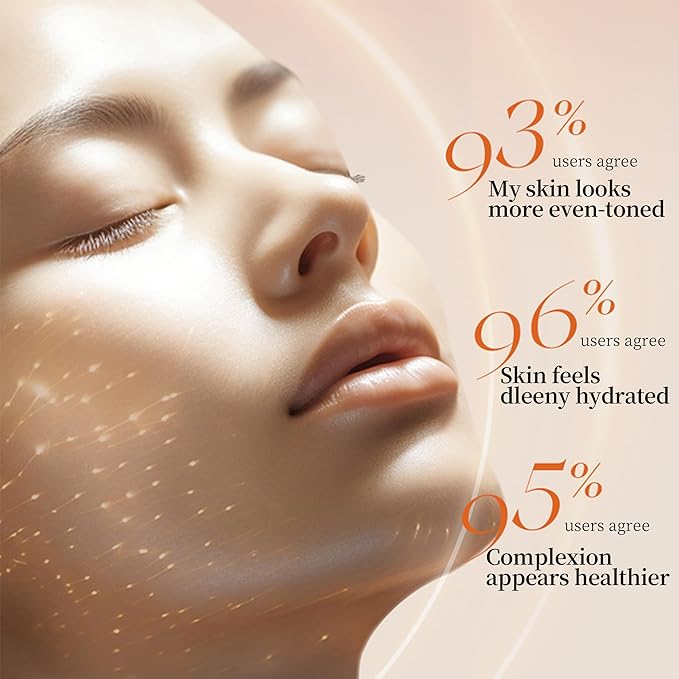 Vitamin C Skincare Trio: Face Serum, Moisturizing Cream & Hydrating Toner, 5X Vitamin C Complex with Hyaluronic Acid, Complete Daily Routine to Refresh & Nourish Skin, For All Skin Types