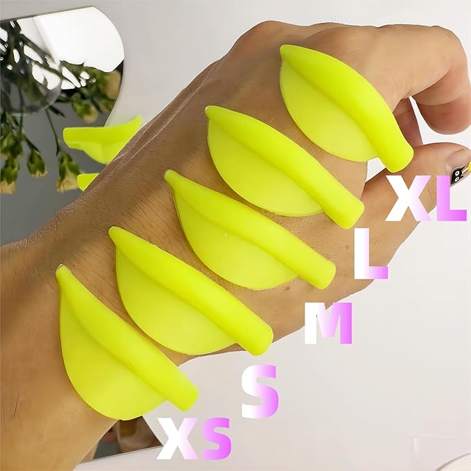 Lash Lift Shields No Glue Soft Silicone Eyelash Perm Rod Flat C Curl Pad Lifts Lashes Beautiful Full Lash Lifting Roller Set with Eye Patches Ribbon Cover Compensator Y Brush Tool Lami Lamination
