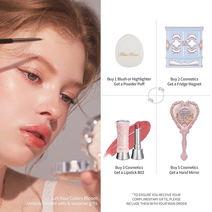 Flower Knows Swan Ballet Shine Lipstick,Hydrating Solid Lip Gloss,Moisturizing Red Tinted Lip Balm-Long Lasting Lip Gloss in Balm for Girls&Women,Vegan & Cruelty-Free(B08 Dancing Shoes)